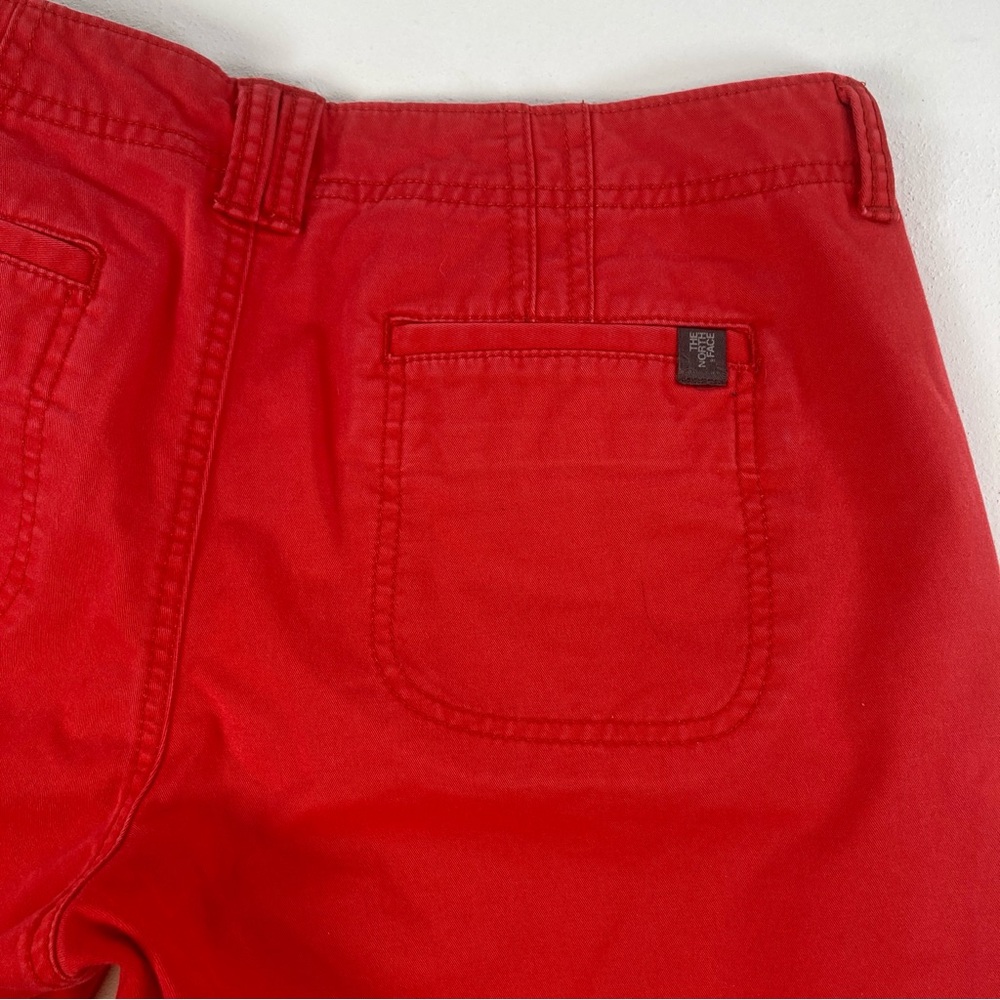 The North Face Shorts Women 10 Bermuda Flat Front Red Casual Vacation - Picture 14 of 15